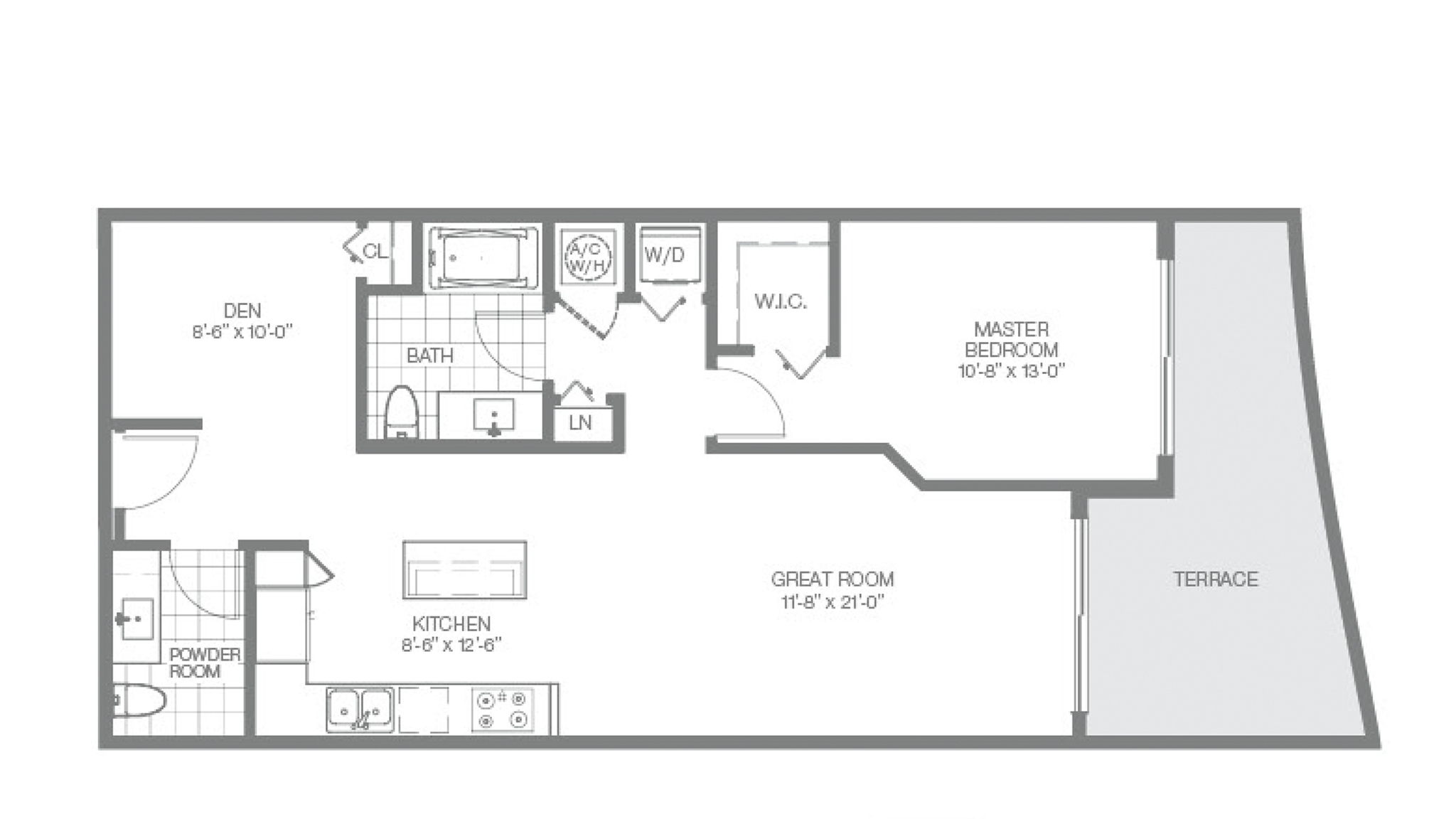 Floorplan LINE 05 - EAST VIEW