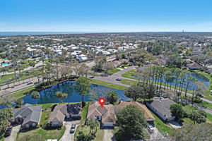 Aerial View With Arrow