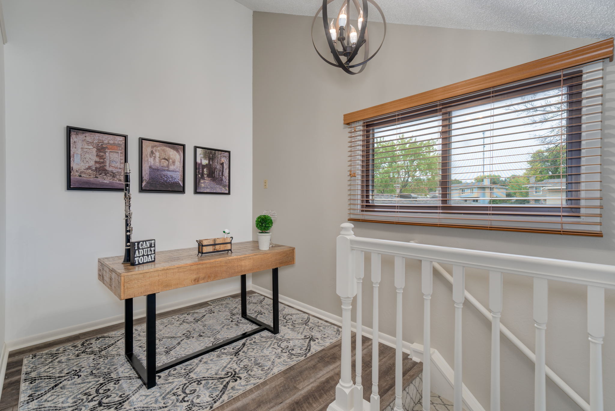 The office area in the upper level.