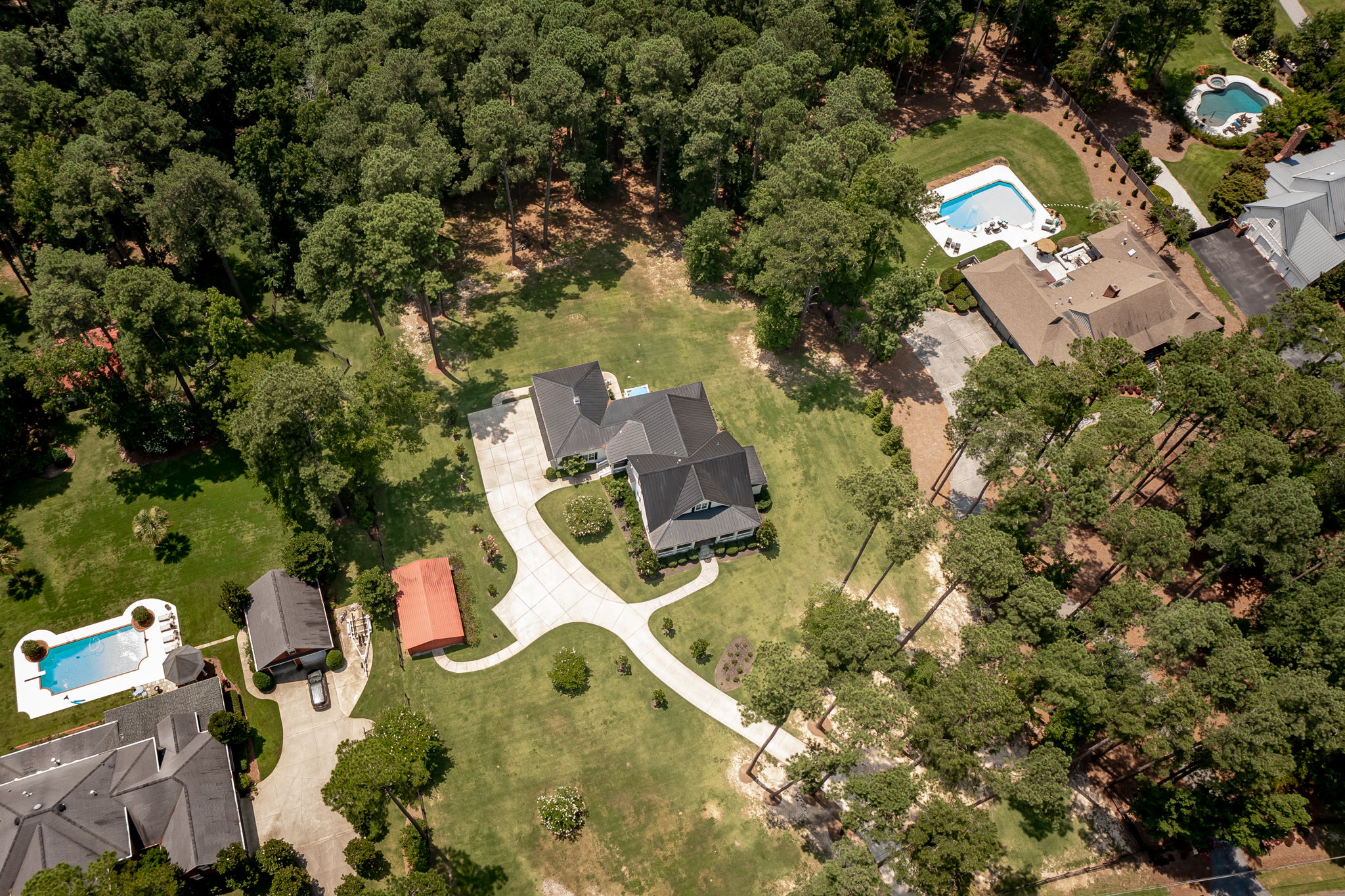 Aerial View Of Home