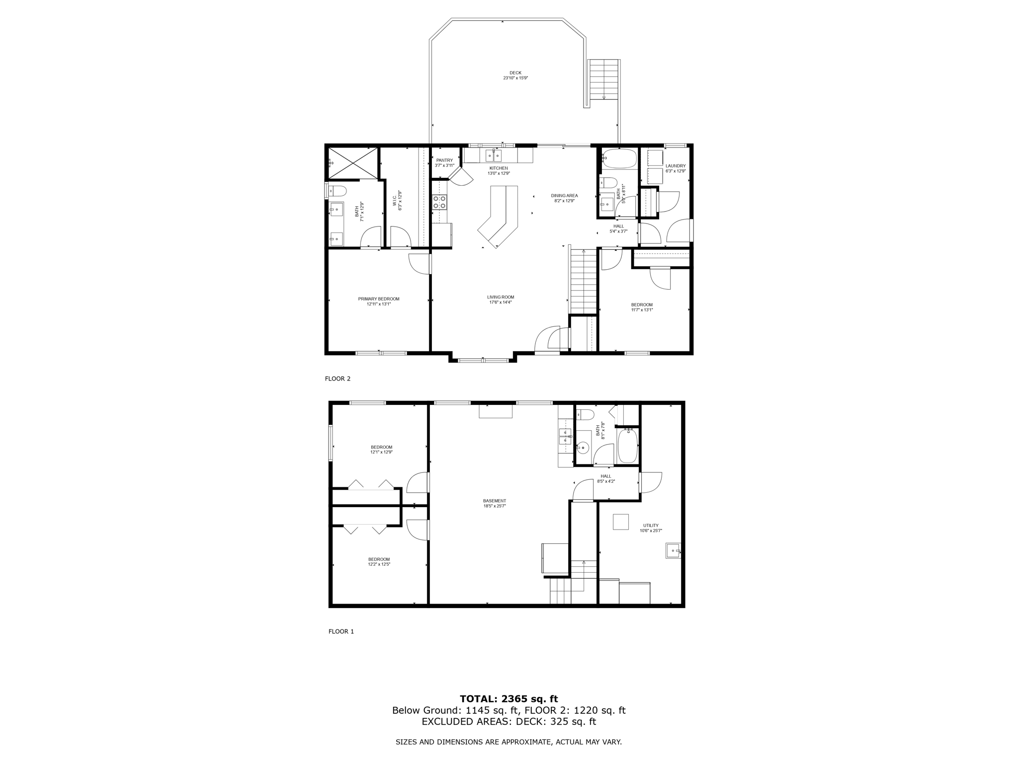 All Levels - With Dimensions