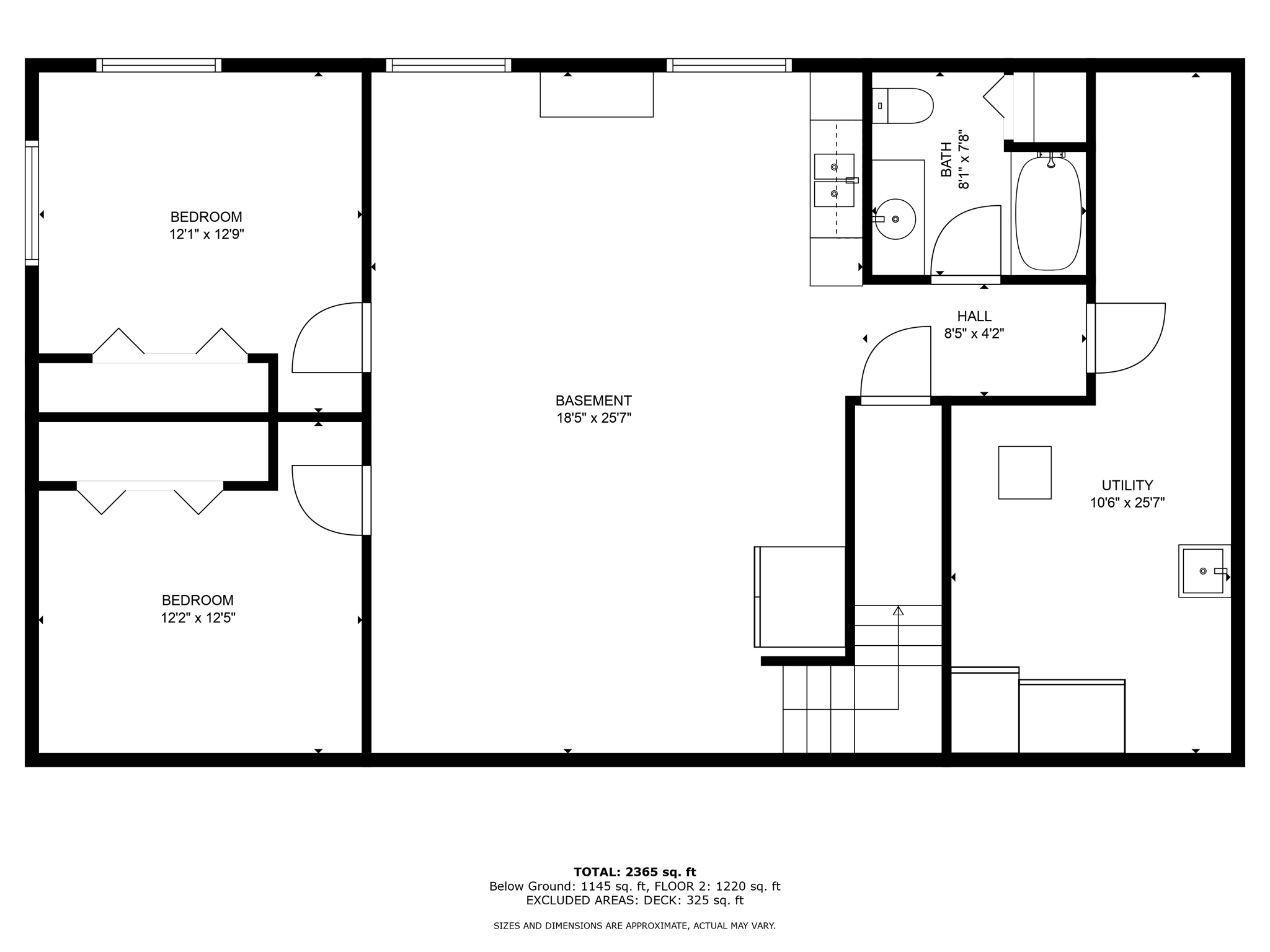 Lower Level - With Dimensions