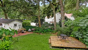 Back Yard flex deck plumbed with power, water and gas