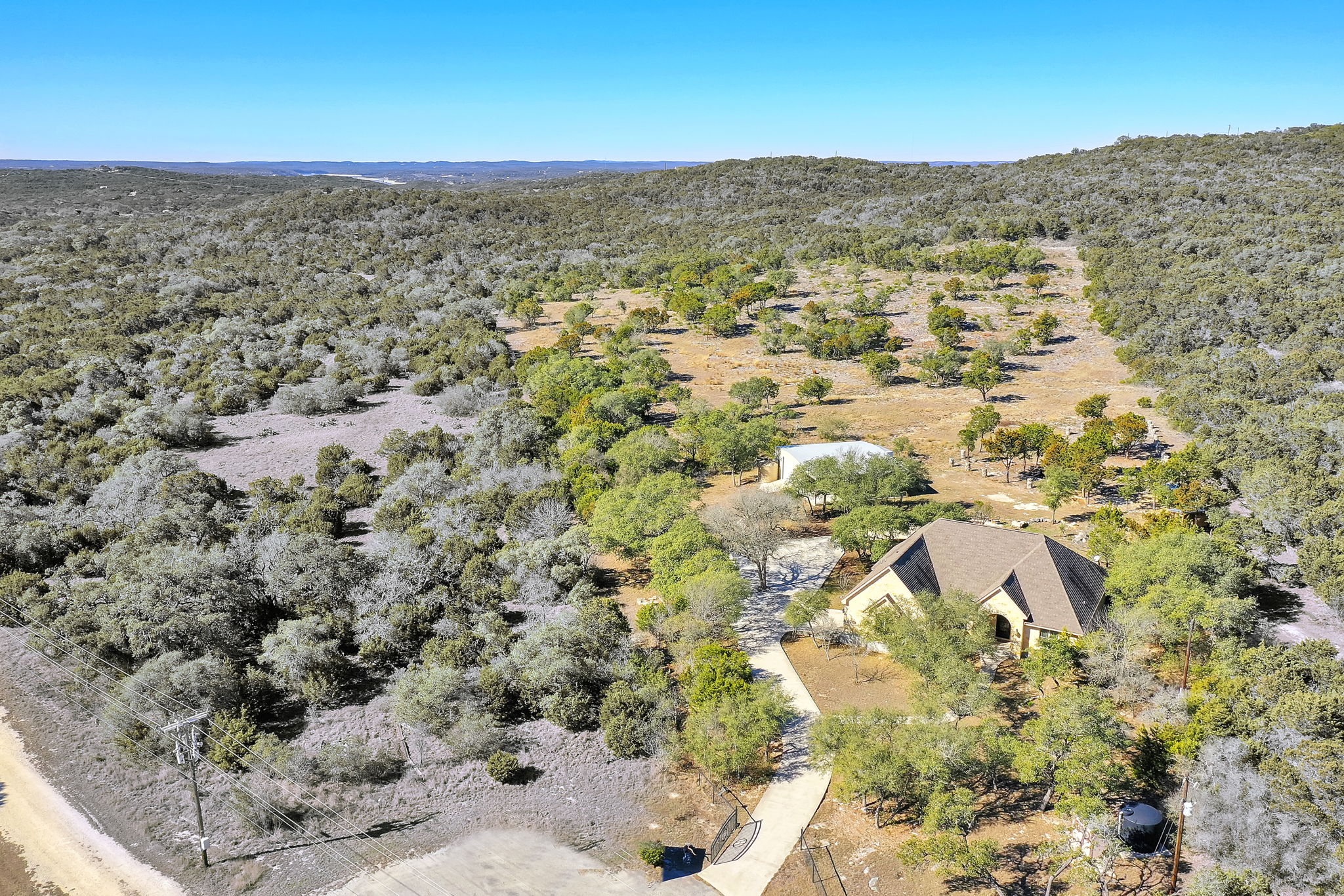single story home on 8.1 acres in Bear Springs Ranch