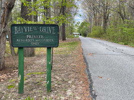 One of four homes on private drive.