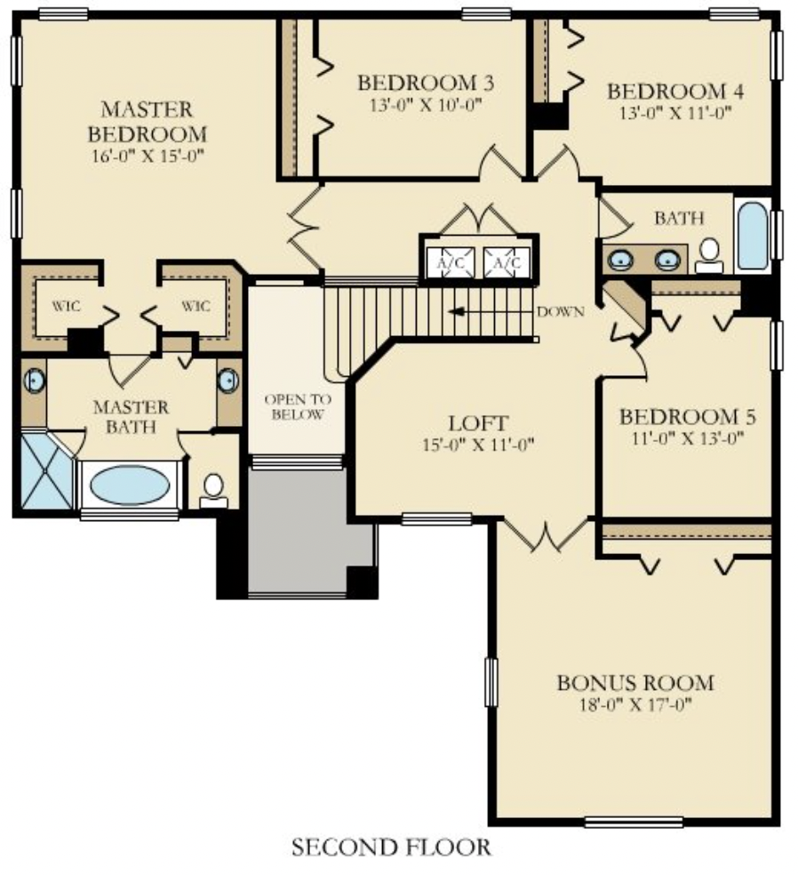 Floorplan Second Floor
