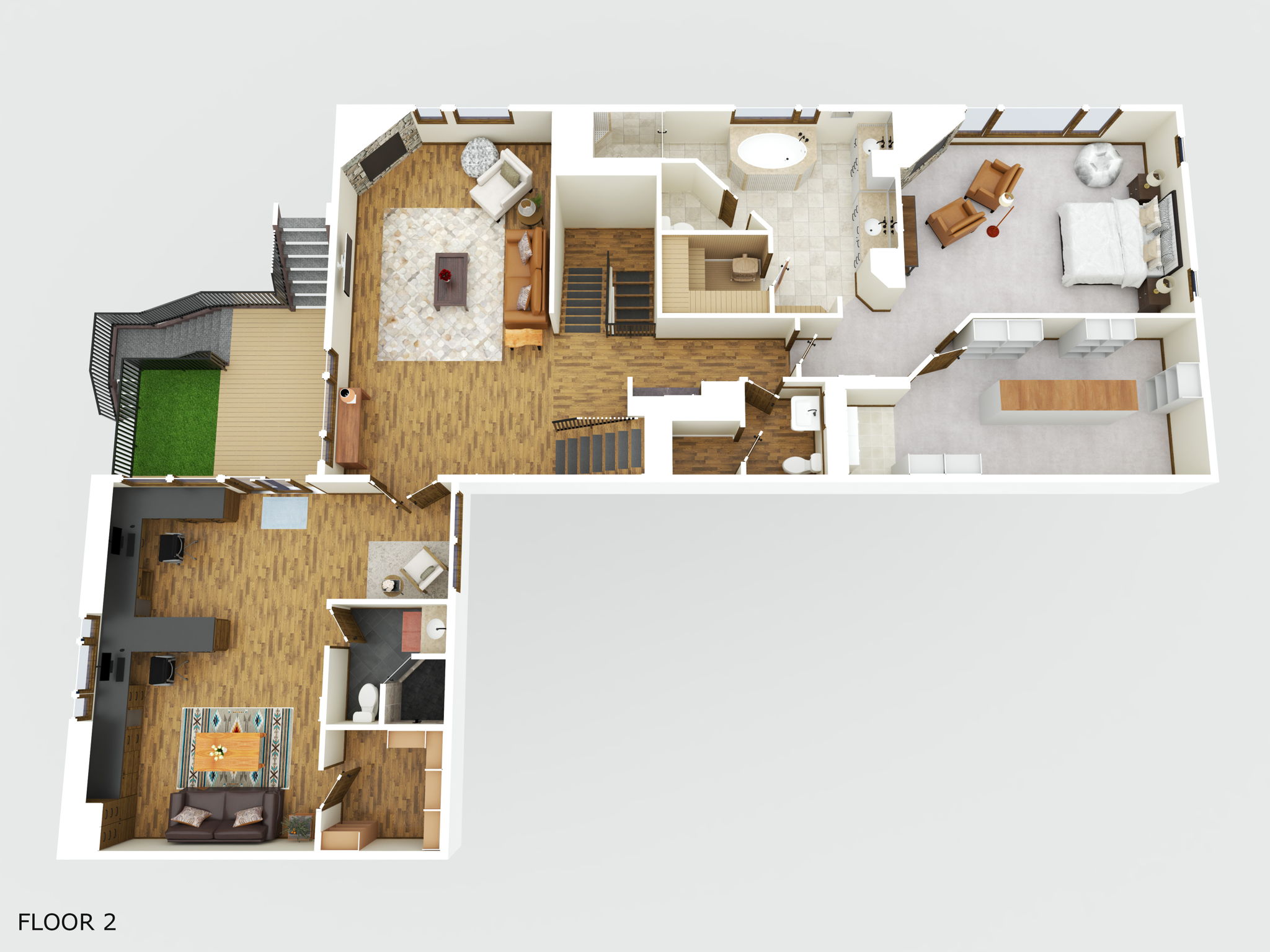 Primary Bed Level - 3D