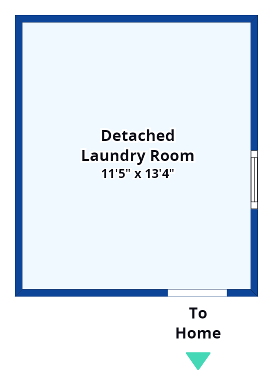 Detached Laundry Room