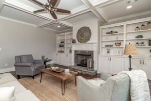 Great Room - Coffered Ceiling