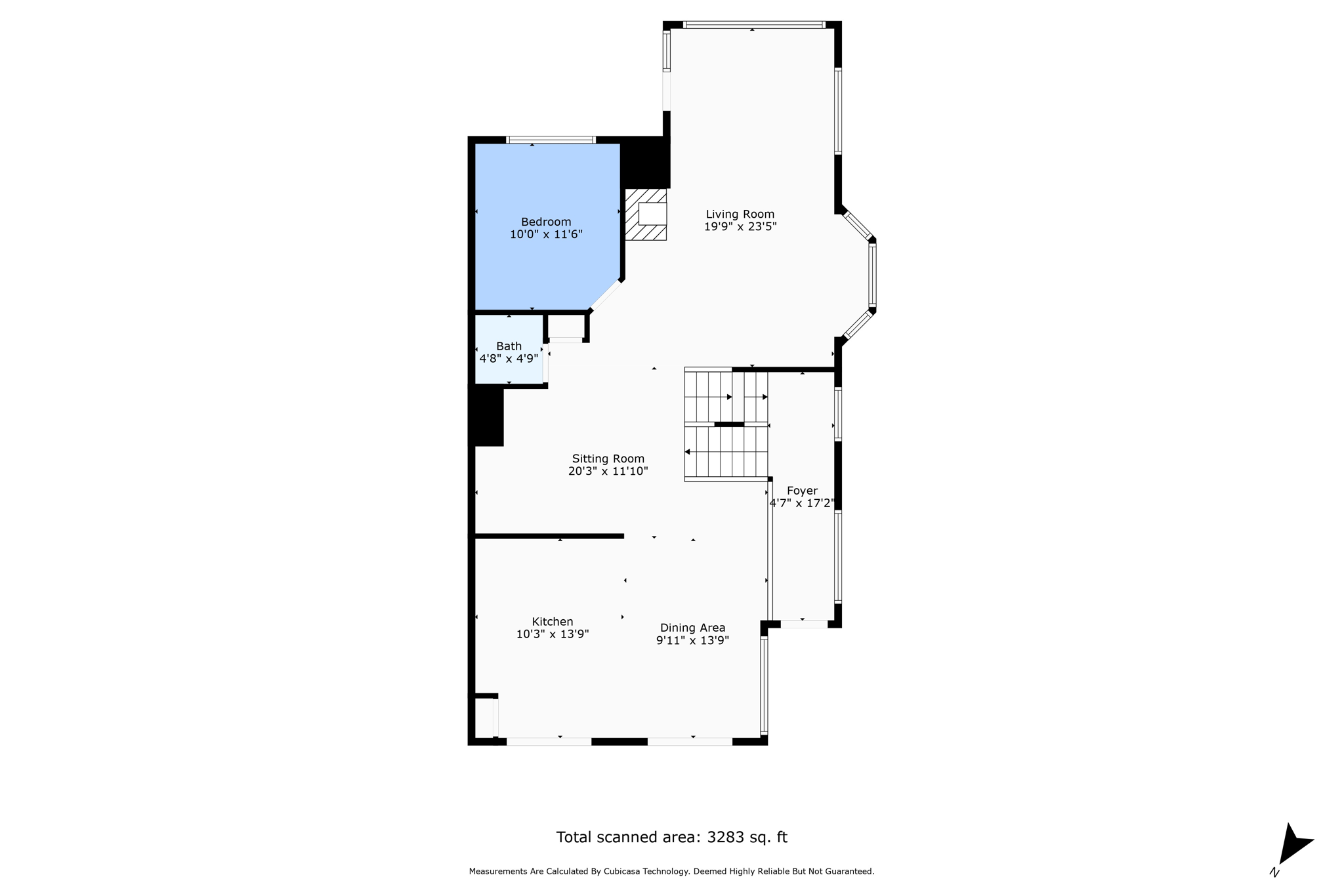 2nd Floor w/ Dimensions