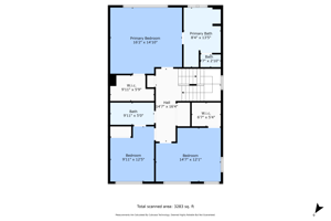 3rd Floor w/ Dimensions