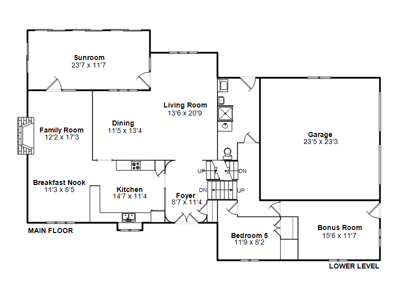 Main Floor / Lower Level