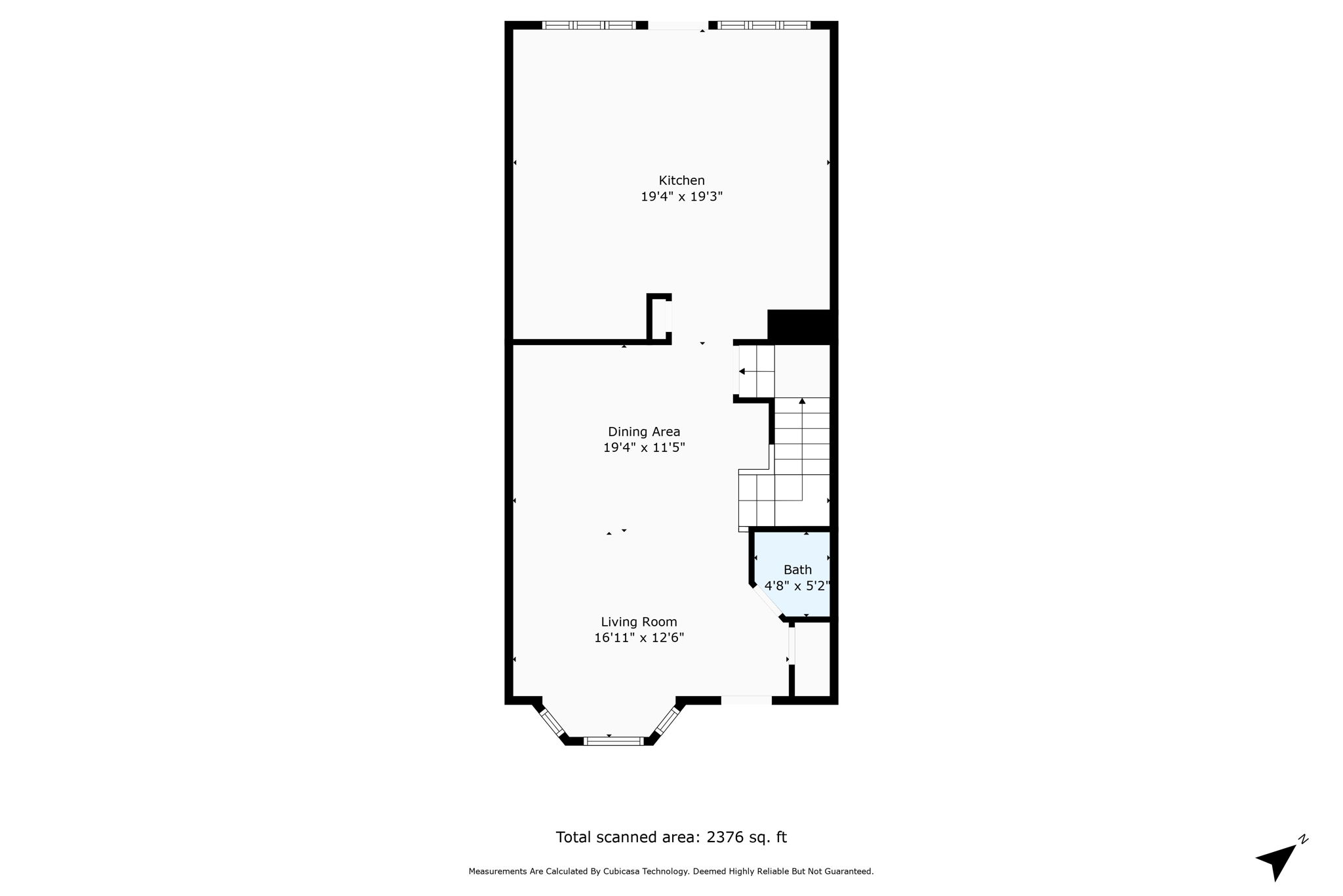 2nd Floor w/ Dimensions