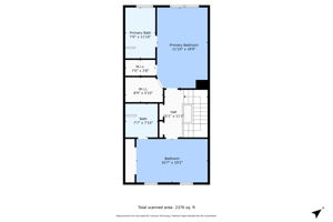 3rd Floor w/ Dimensions