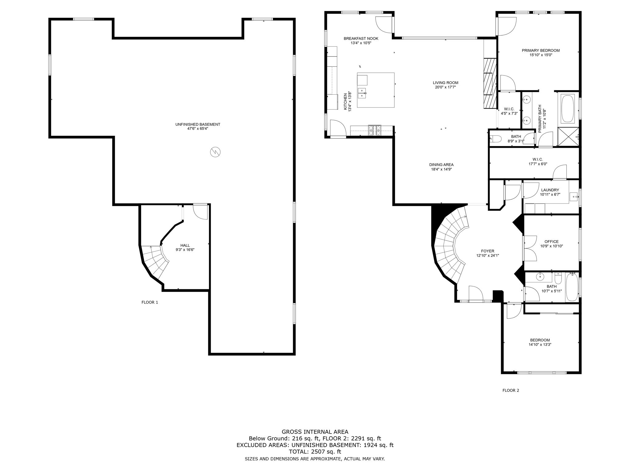 Main and basement levels