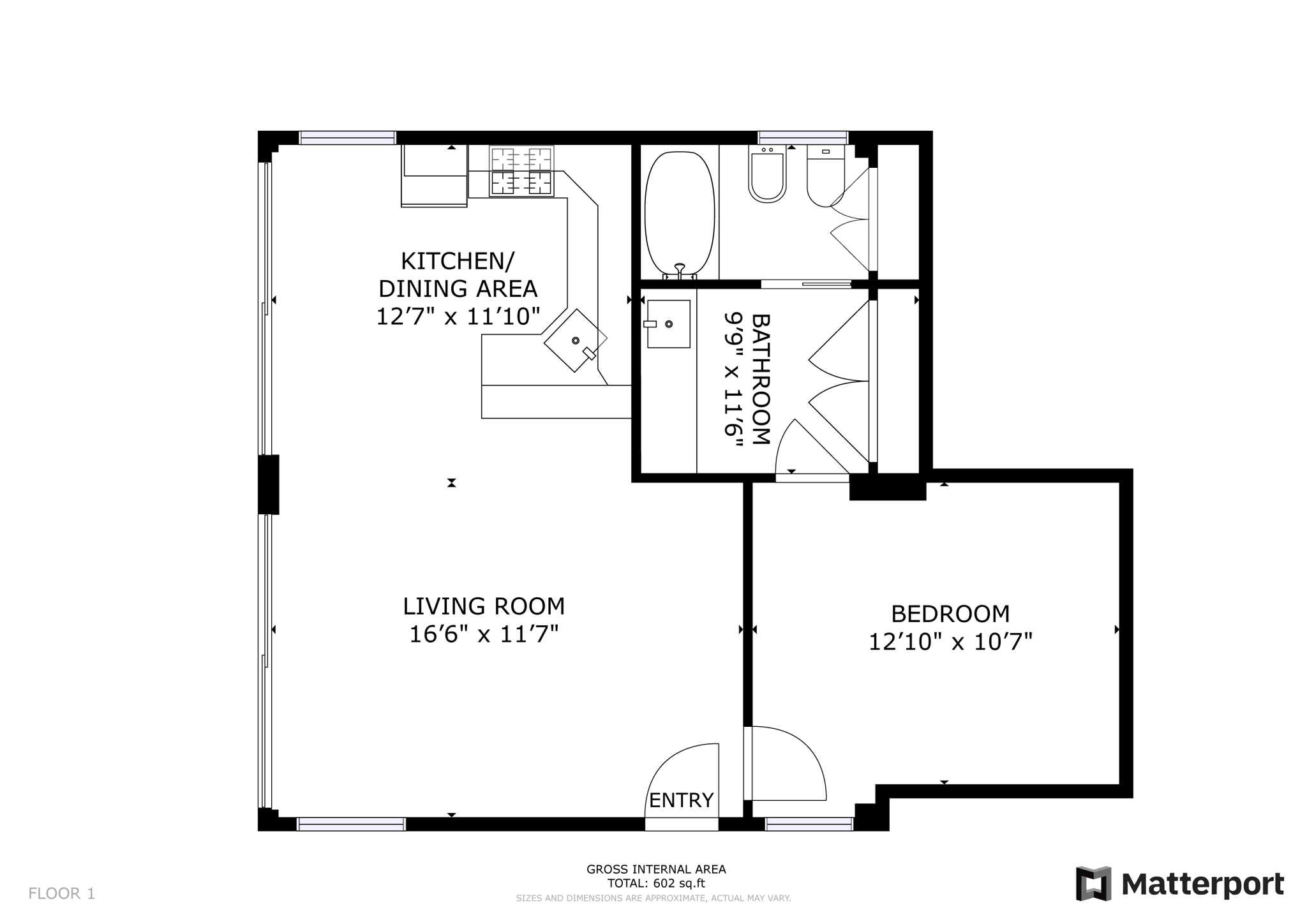 Floorplan Level 1 guest house