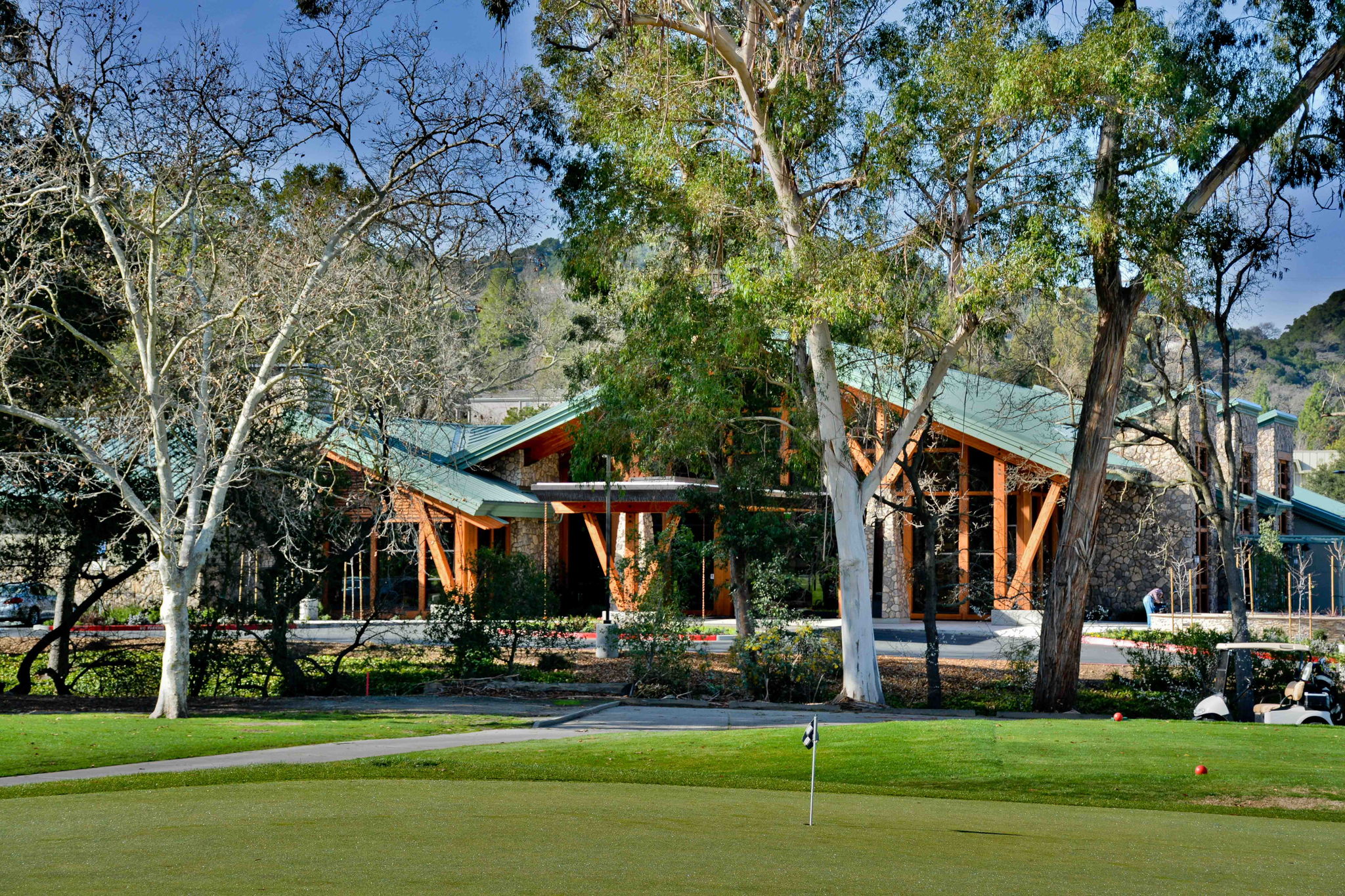 View of Rossmoor Event Center from Golf Course