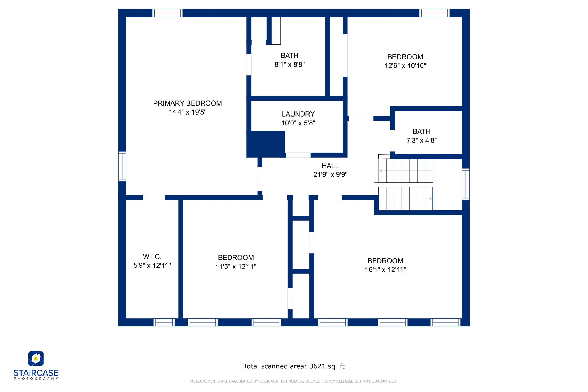 3rd Floor w/ Dimensions