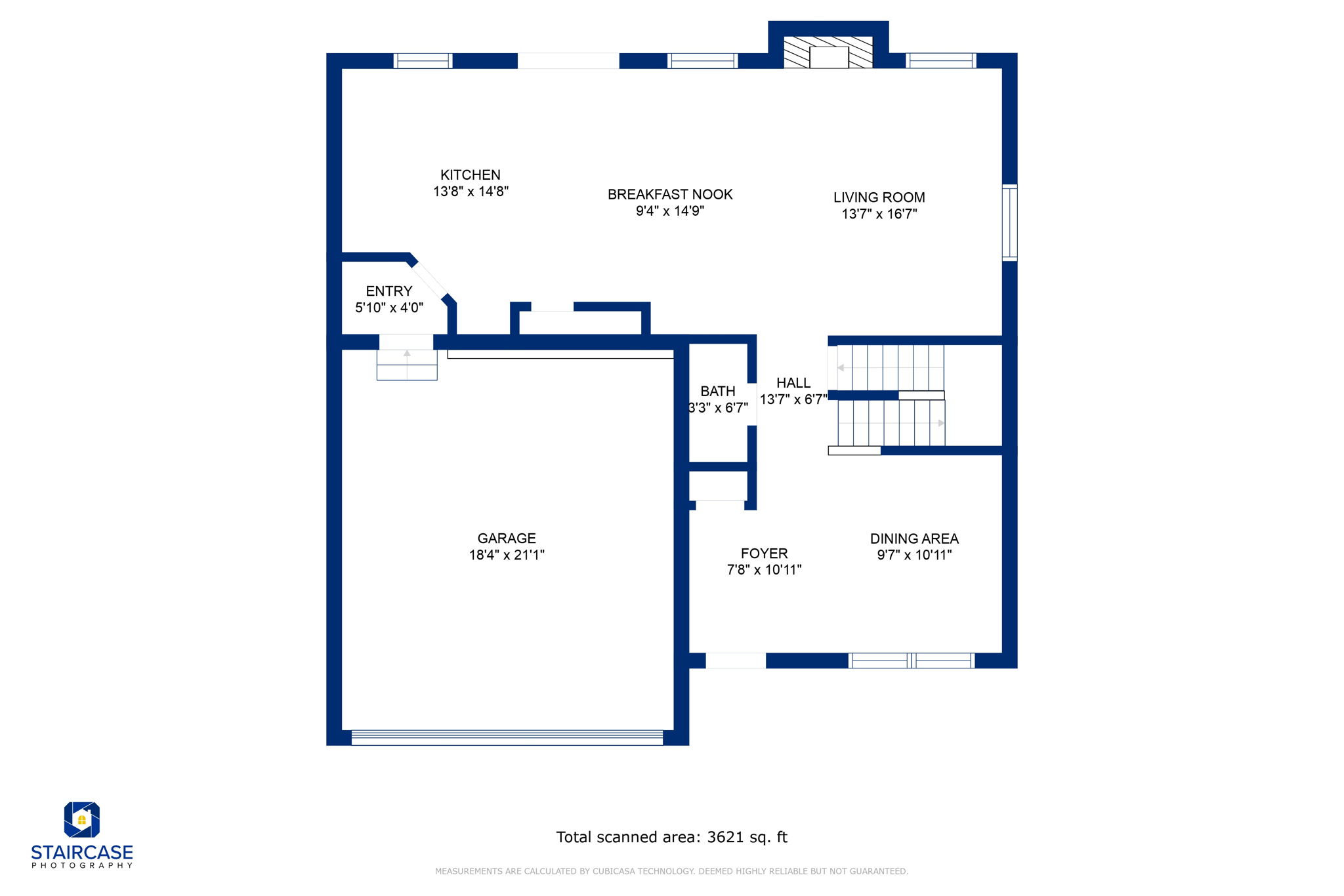 2nd Floor w/ Dimensions