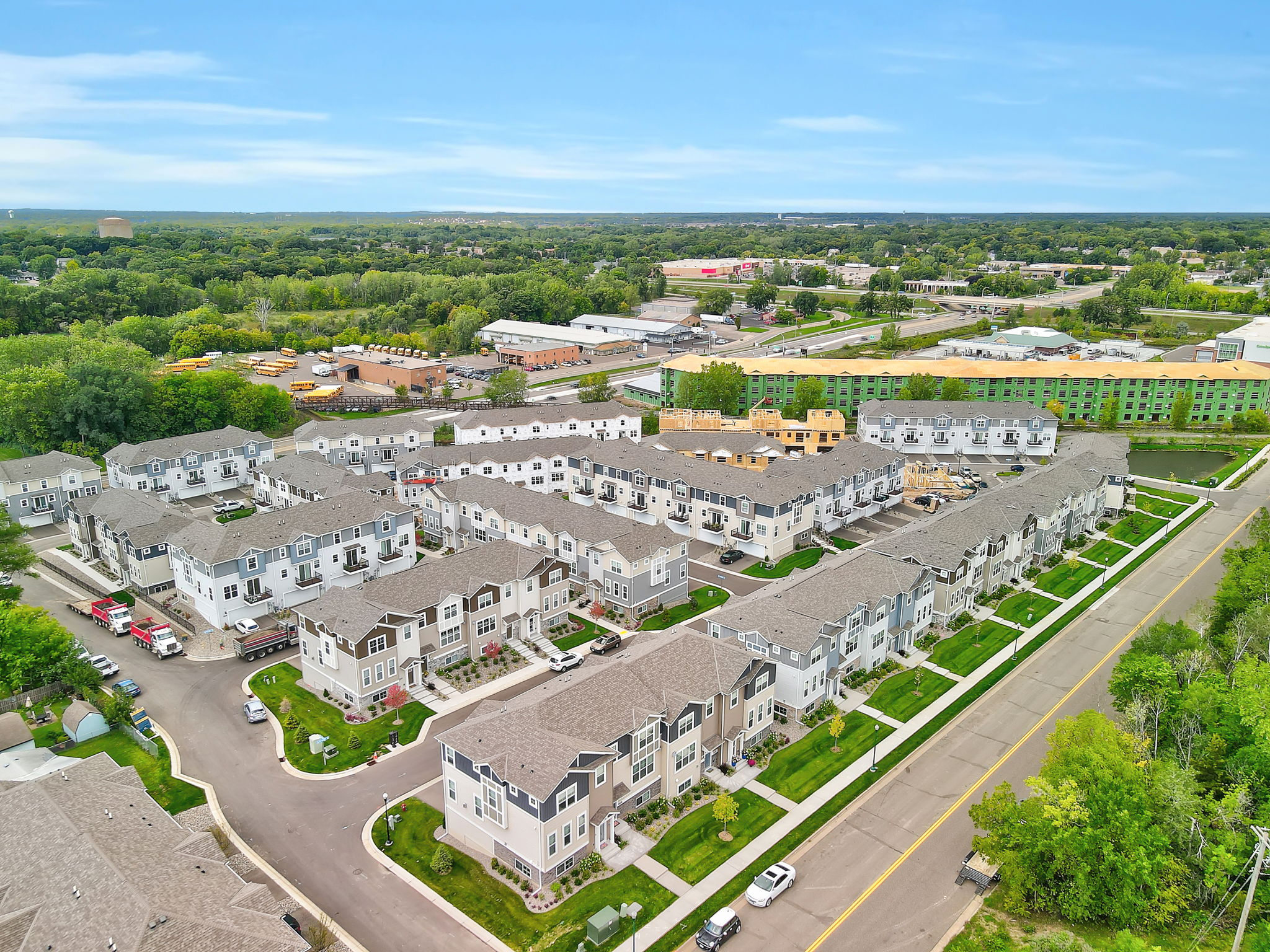 Gateway at mcknight drone photographs north st paul mn 55109 m i homes