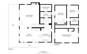Main Cottage Floorplans
