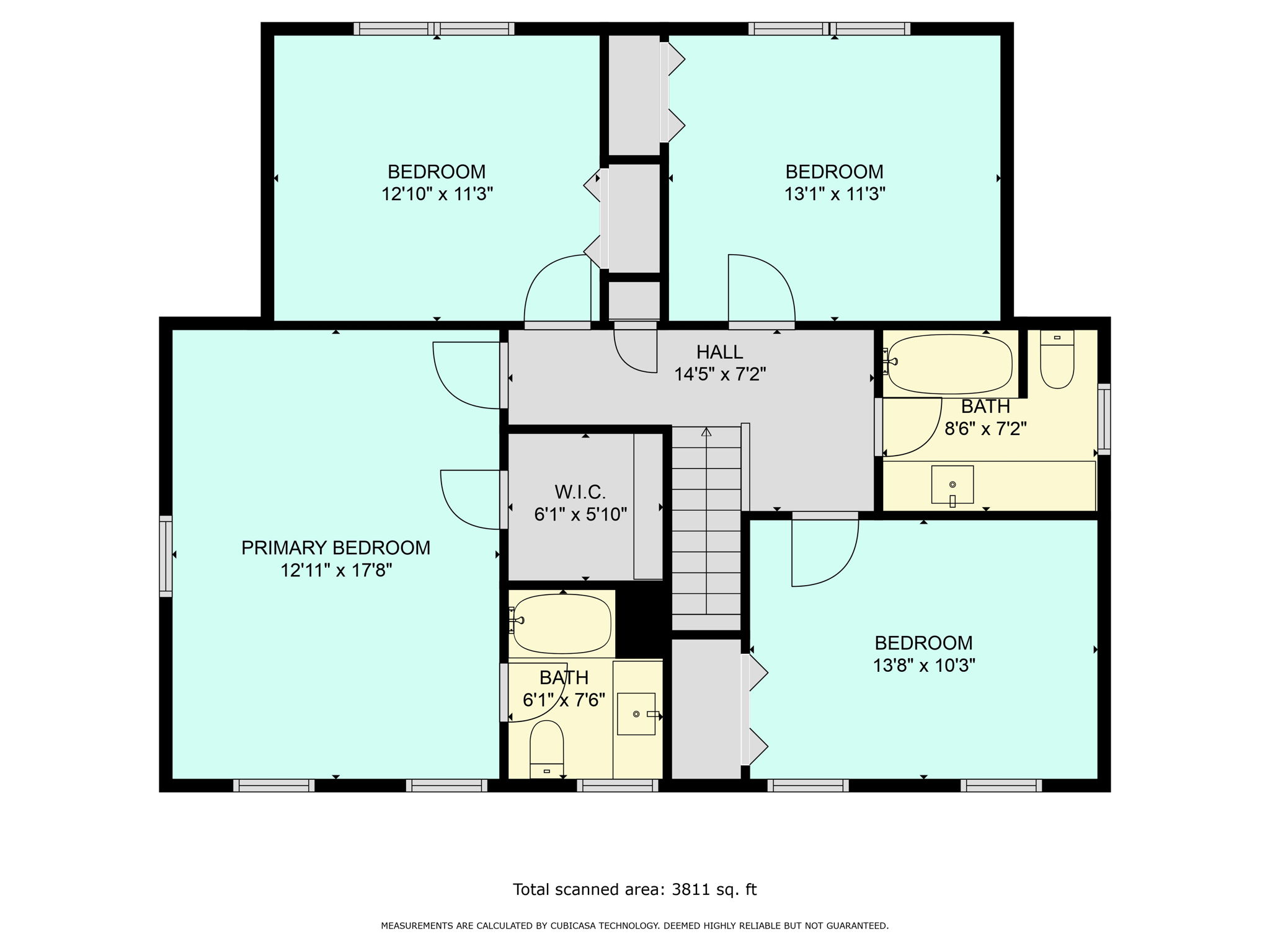Second Floor w/ Dimensions