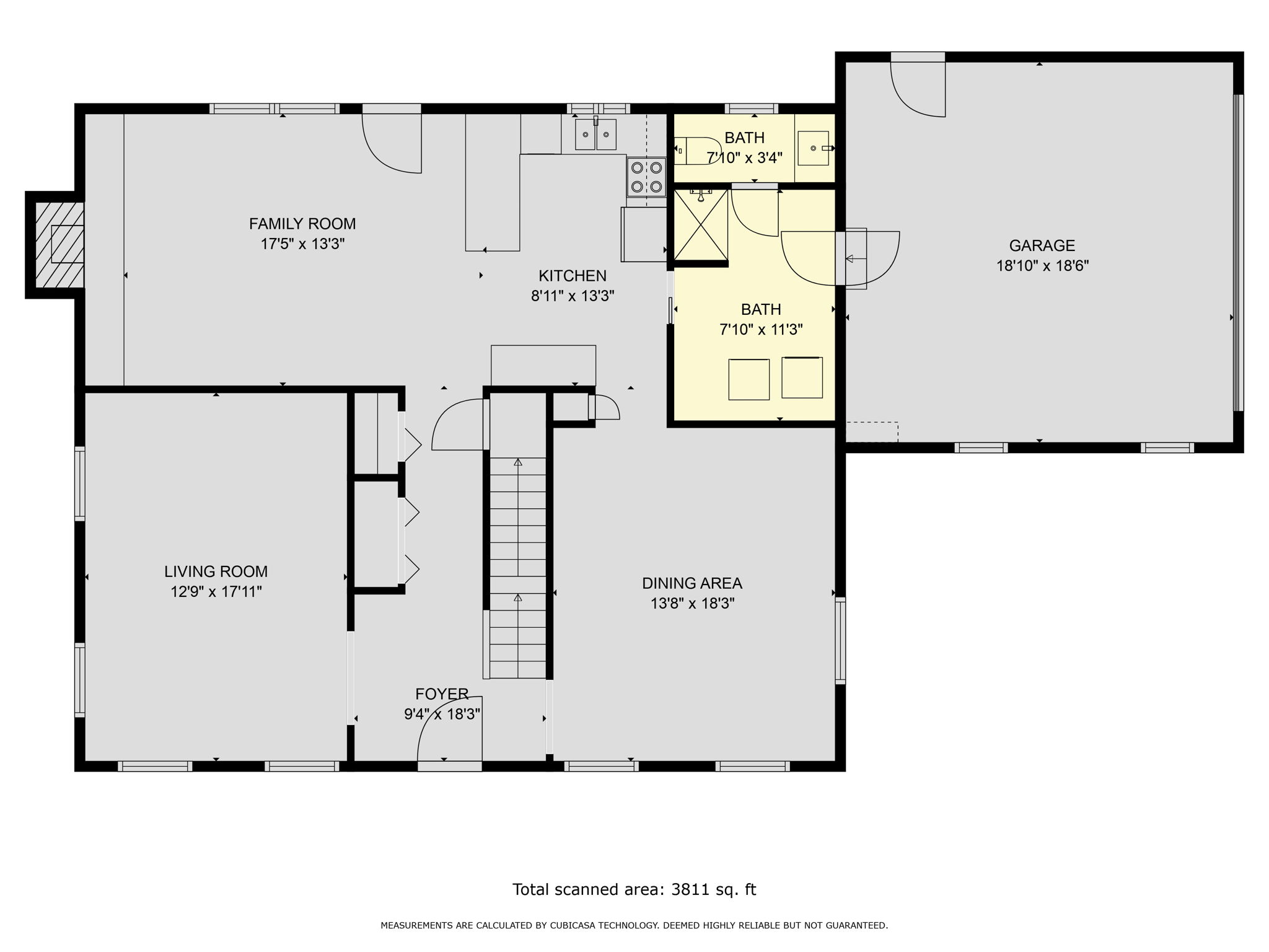 First Floor w/ Dimensions