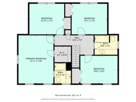 Second Floor w/ Dimensions
