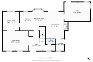 1st Floor w/ Dimensions