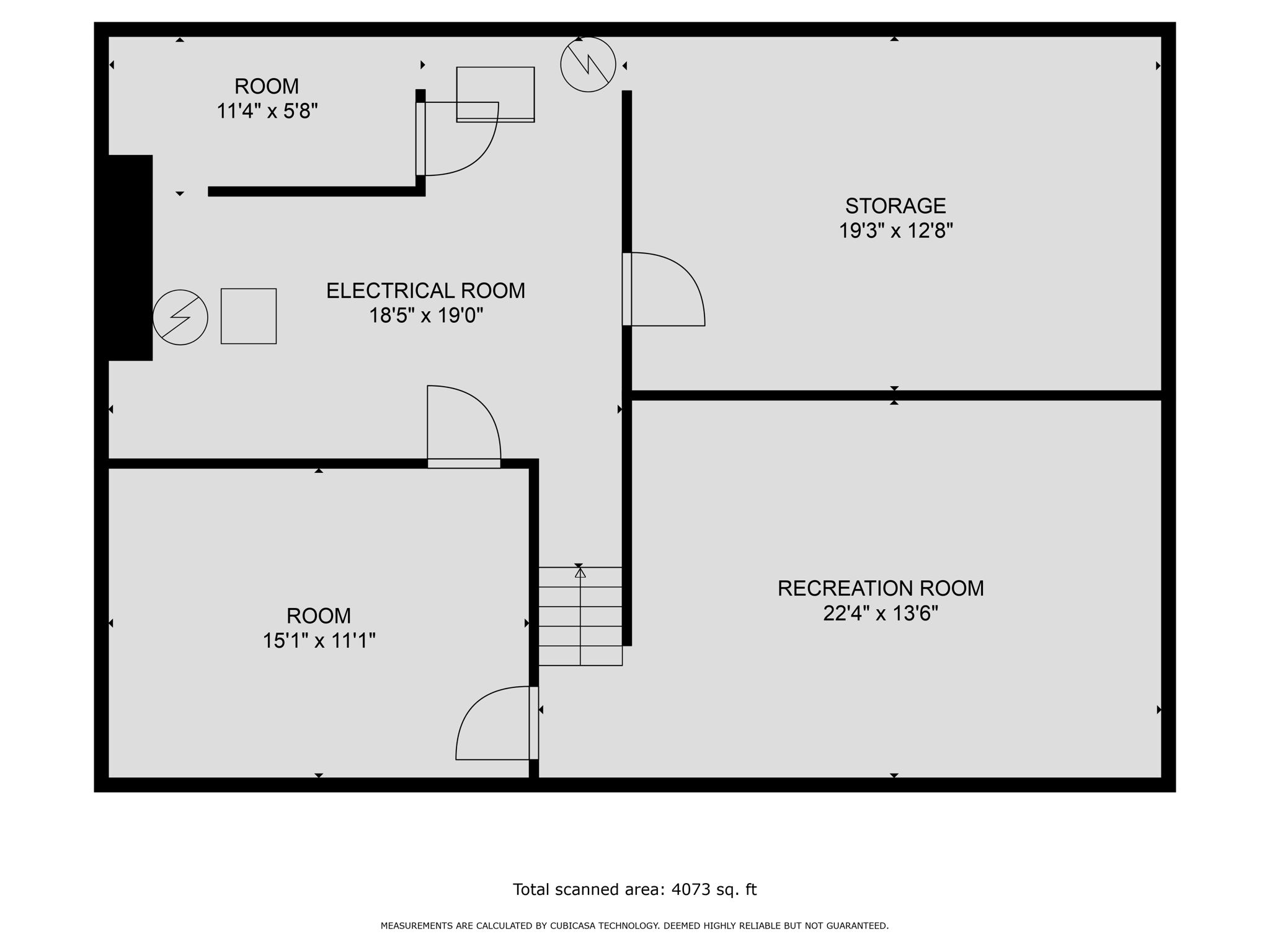 Basement W/ Dimensions