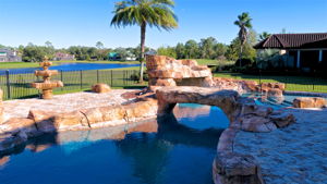 View of Bridge Over Pool