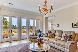 Family Room with Golf Views