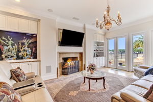 Family Room with Aquarium