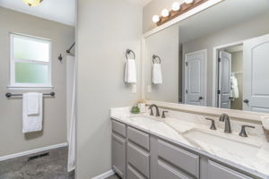 Master Bathroom is Light and Bright