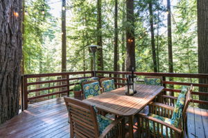 Deck over looking your very own redwoods