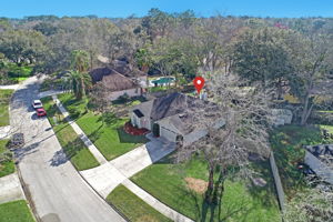 Aerial View With Arrow