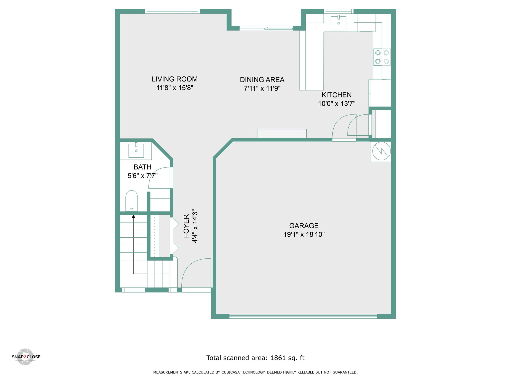 1st Floor With Dimensions