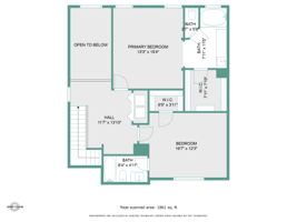 2nd Floor With Dimensions