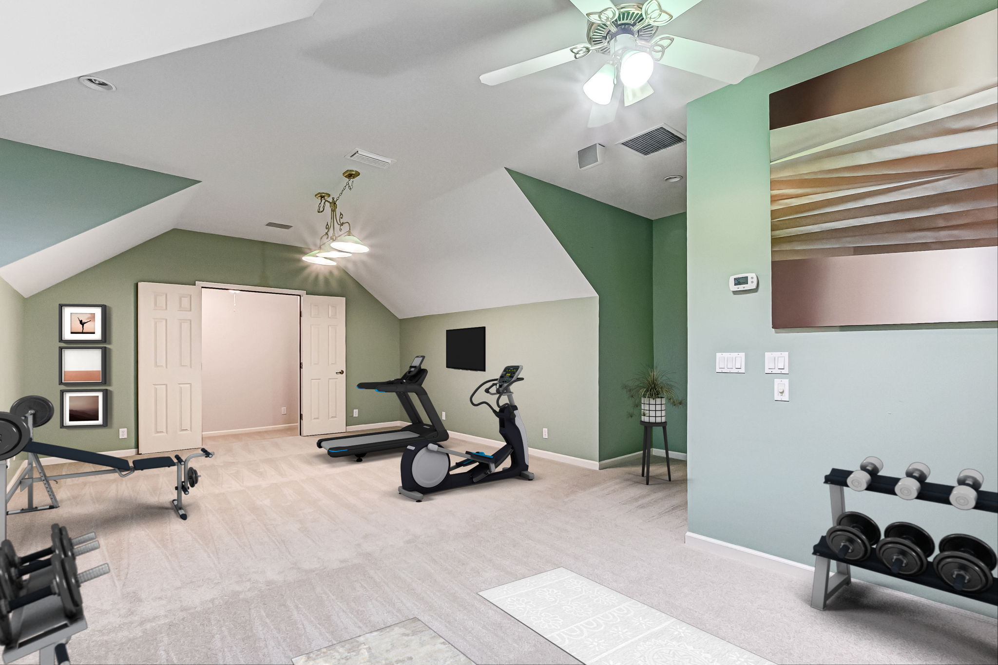Virtually Staged Room