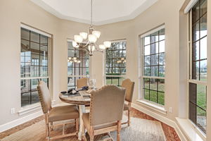 Breakfast Nook with Vaulted Ceiling