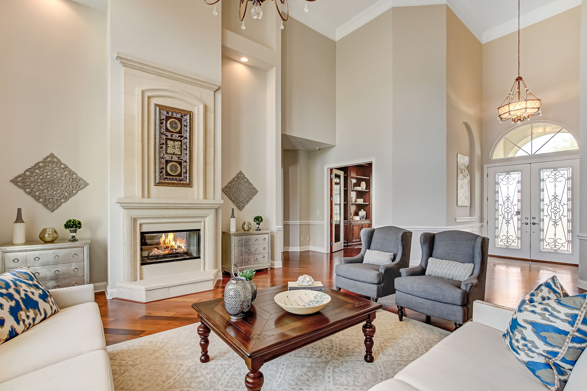 Cast Stone Fireplace