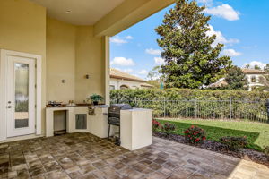 Summer Kitchen space. Space for undercounter fridge & grill