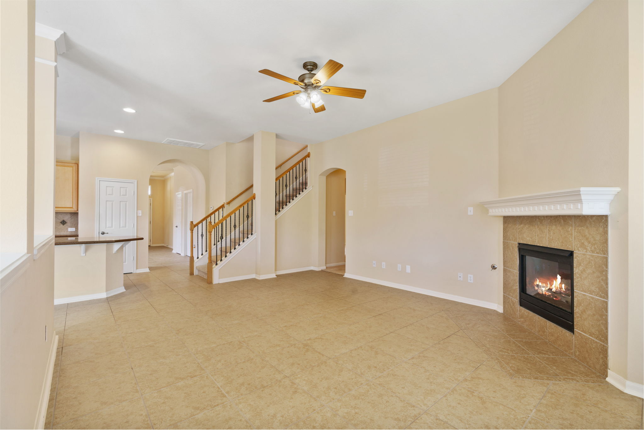 Family Room/Kitchen view towards front