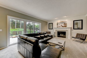 Family Room-Spacious with Fireplace