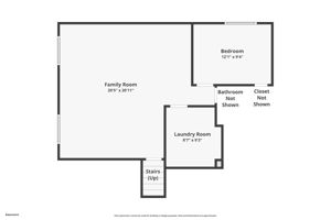 Basement - There is a bathroom that didn't scan (images above)