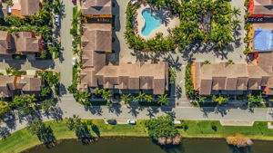 Blue tarp on neighbor roof