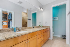 No shot of the custom shower or closet