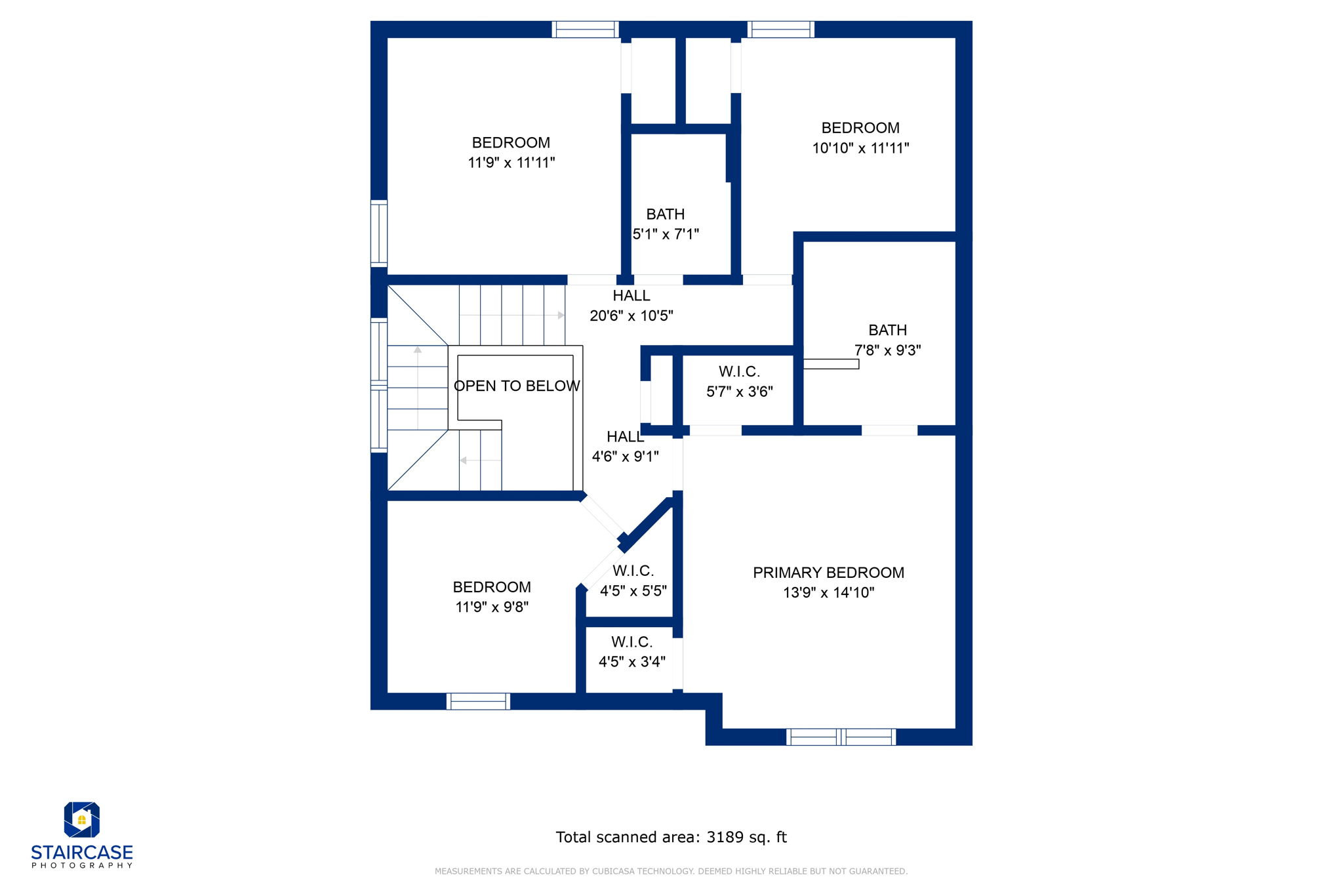 3rd Floor w/ Dimensions