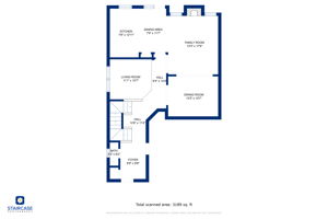 2nd Floor w/ Dimensions