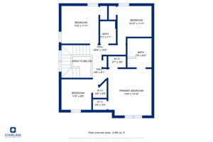 3rd Floor w/ Dimensions